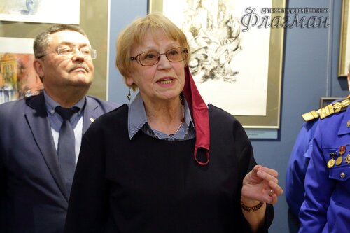 Открытие выставки работ  художника-иллюстратора Евгении Ивановны Стерлиговой YE1A0577